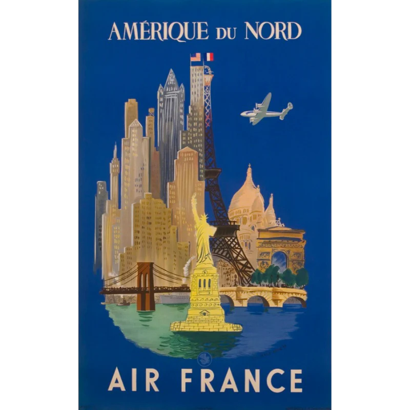 Affiche Air France Vintage