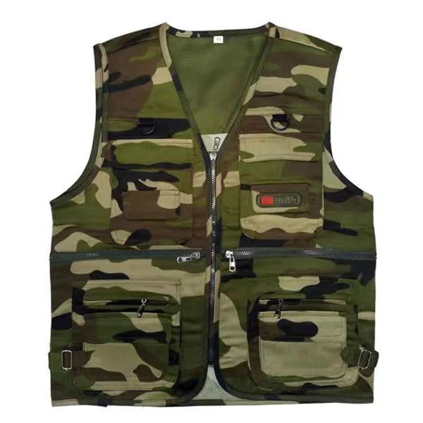 Gilet de pêche à fermeture éclair vintage – Image 5