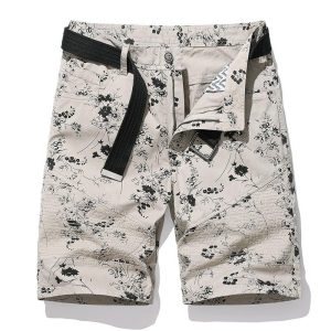 Short vintage à motif floral pour hommes