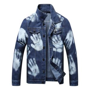 Veste en jean Street Style Hands Graphic vintage