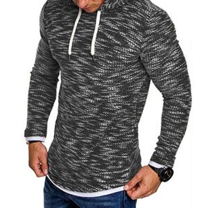 Sweat à capuche slim vintage à manches longues