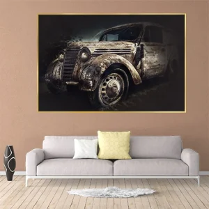 Tableau Toile Voiture Vintage